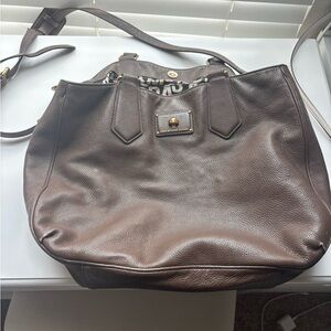Marc by Marc Jacobs Brown Leather Shoulder Tote